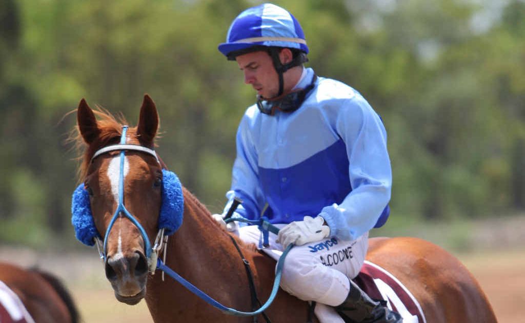 Clermont race one winner Ada Rocket ridden by Adrian Coome. Clermont race one winner Ada Rocket ridden by Adrian Coome.